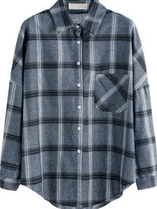 NEW CYG Single Pocket Plaid shirt